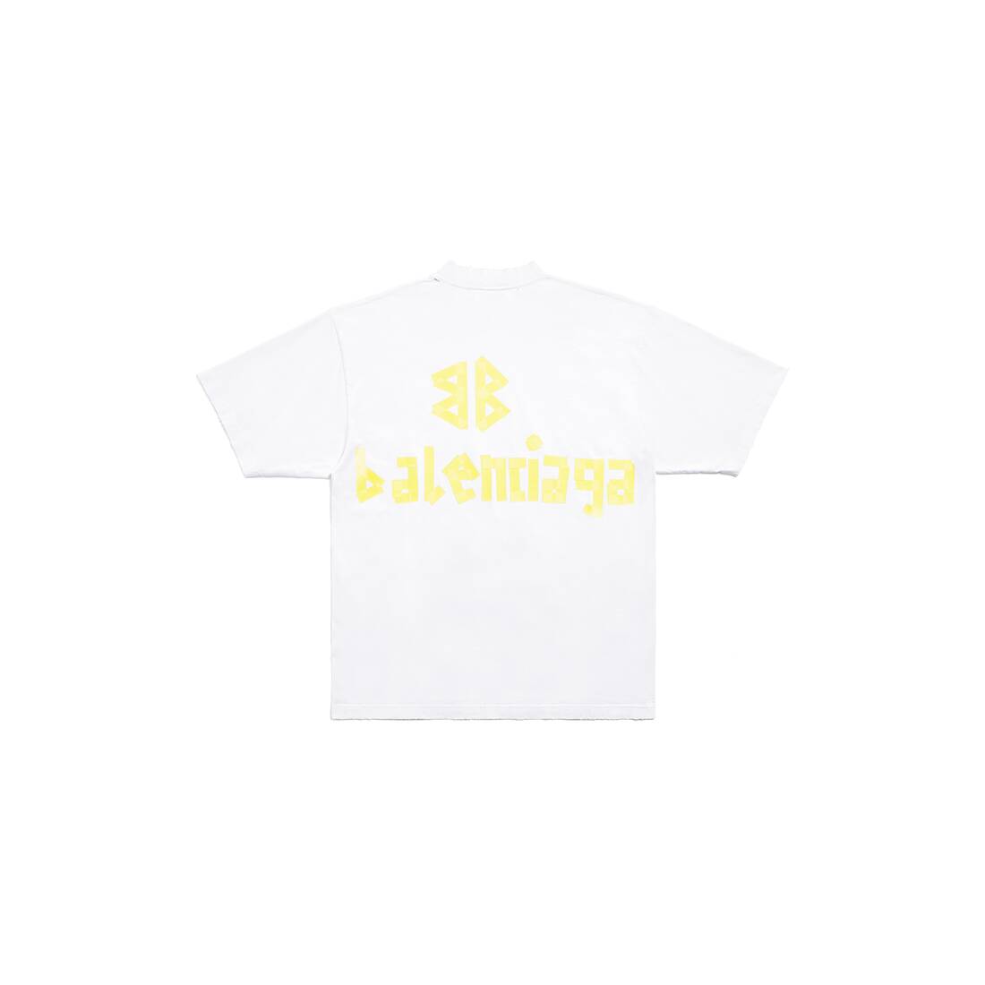 Yellow Letter Print T Shirt