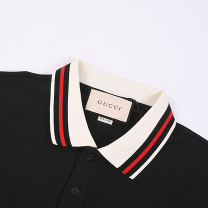 Logo solid color polo shirt