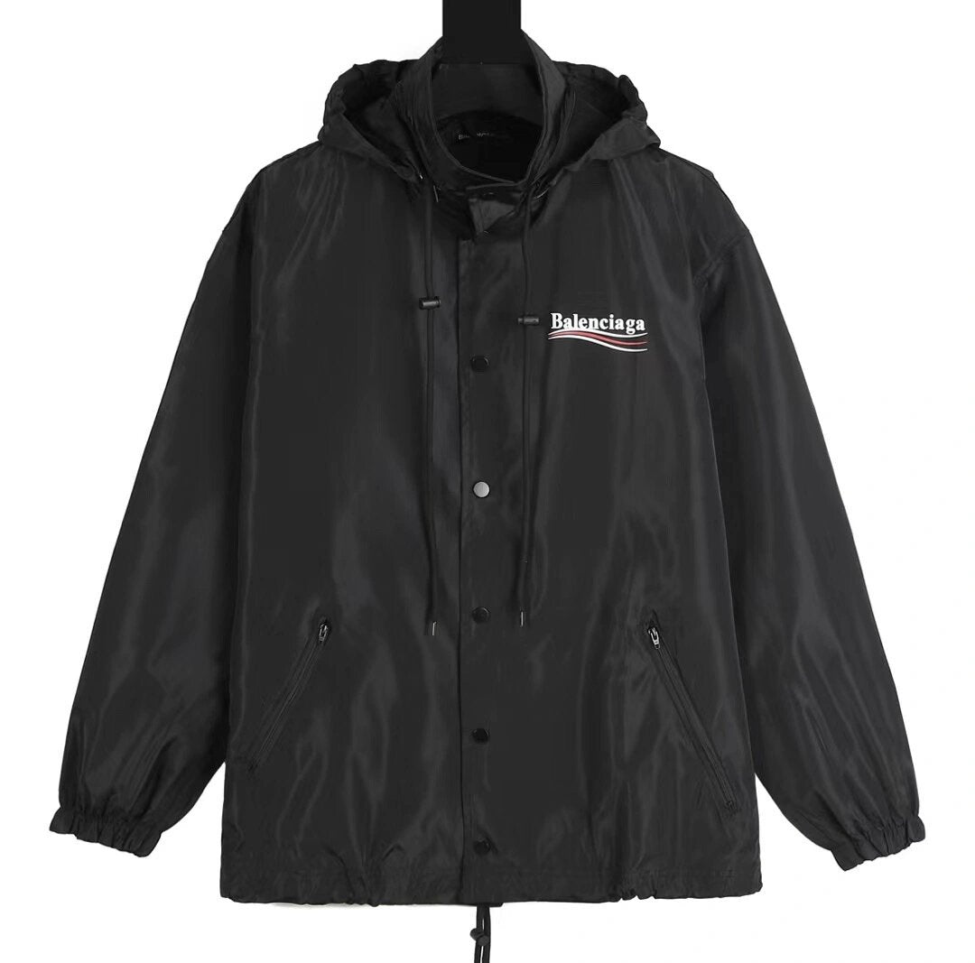 Classic Coke Wave Print Waterproof Jacket