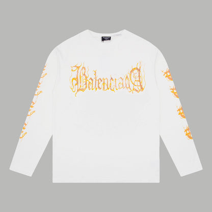 Spray painted distressed sweatshirt