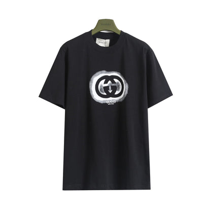 24SS spray-painted double G printed short-sleeved T-shirt