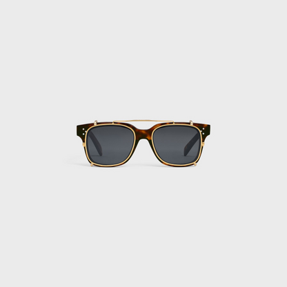 metal sunglasses red tortoise