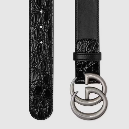 Double G Buckle Leather Noble