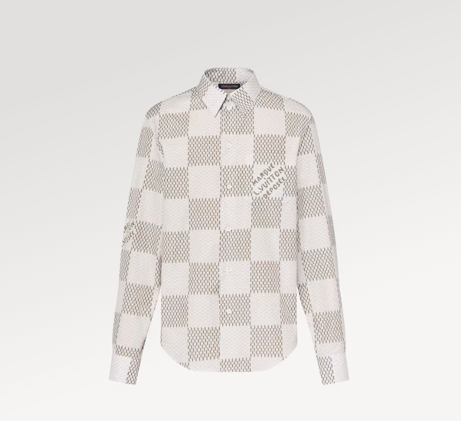 Classic graphic cotton long sleeve shirt from Damier