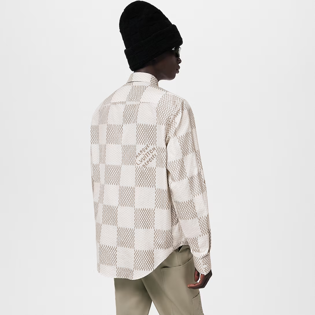 Classic graphic cotton long sleeve shirt from Damier