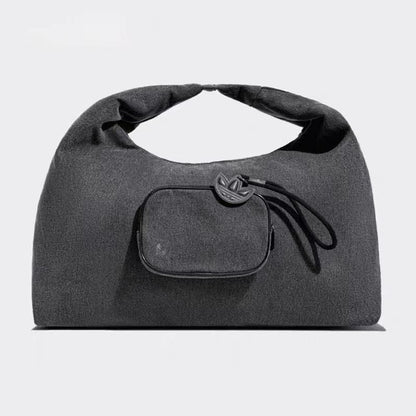 Classic denim style shoulder sports bag