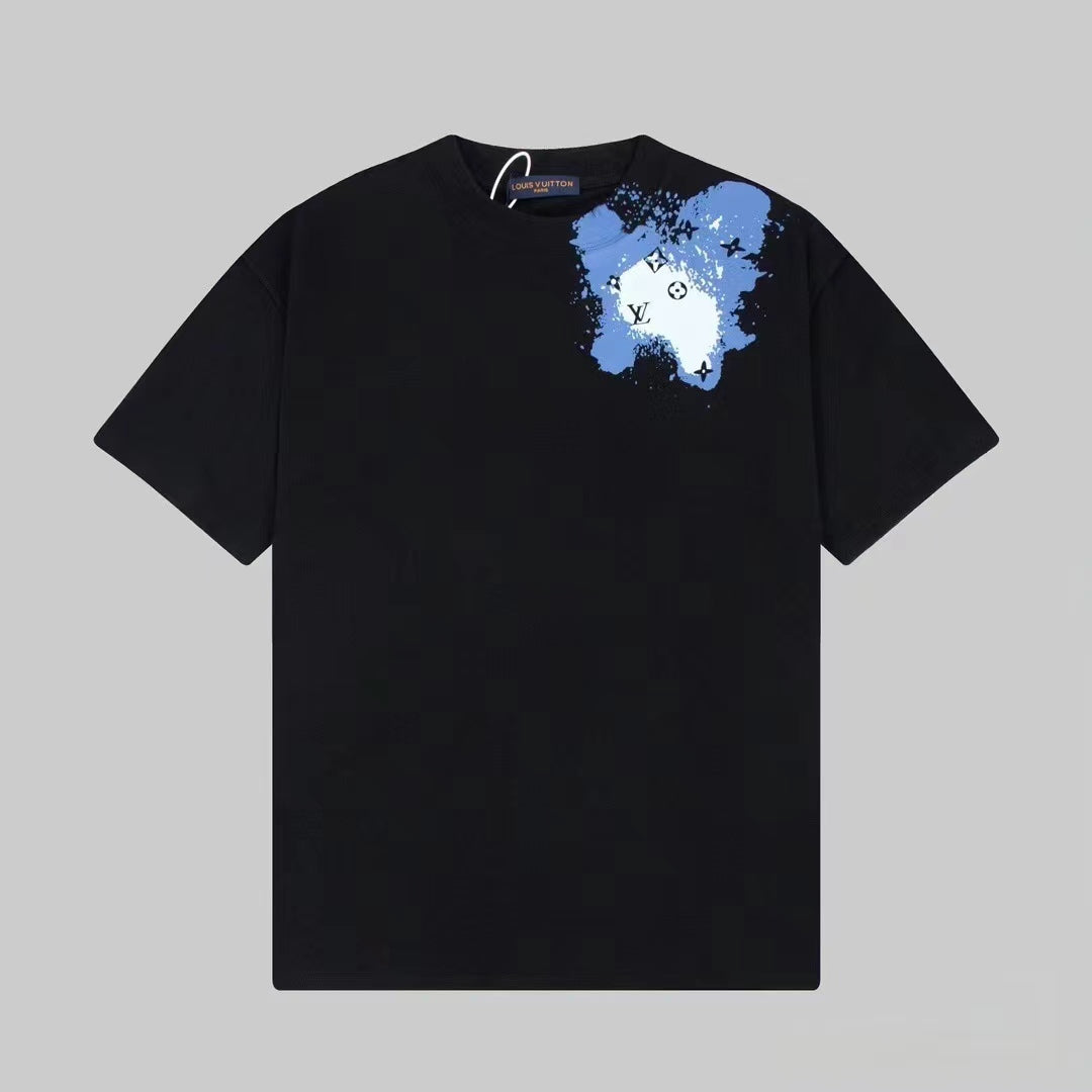 Starry sky inkjet short sleeves