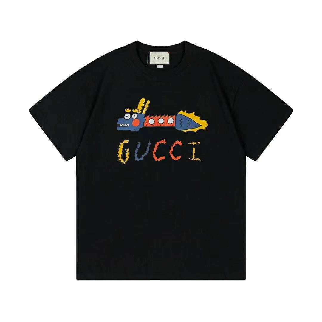 printed letter T-shirt