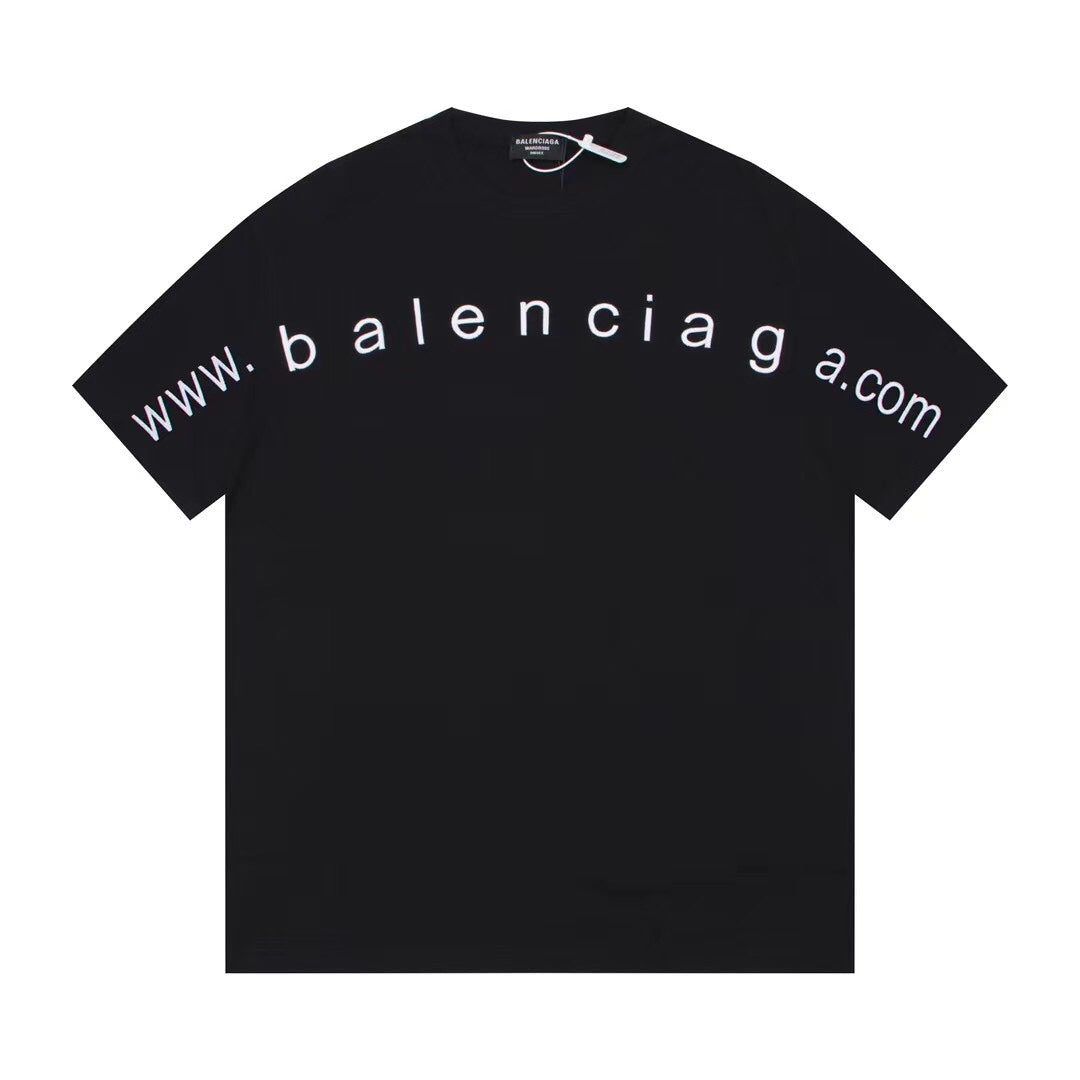 Website embroidery crew neck T-shirt