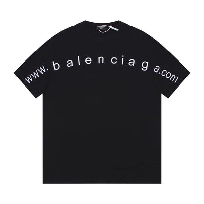 Website embroidery crew neck T-shirt