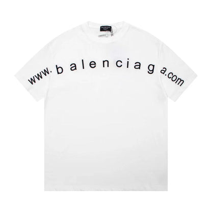 Website embroidery crew neck T-shirt