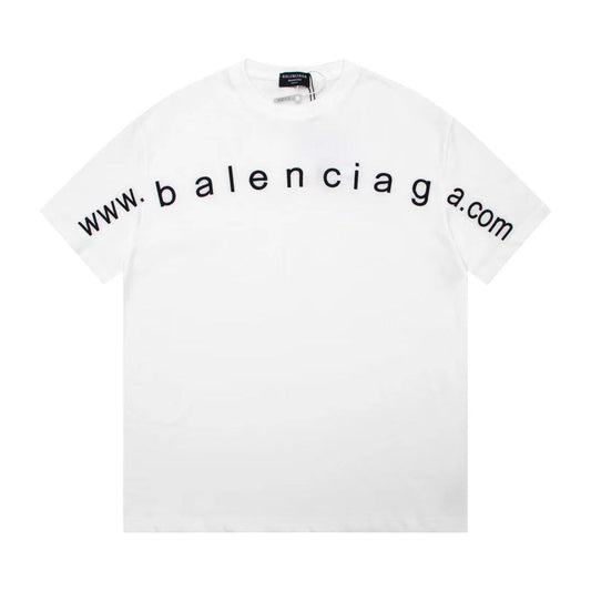 Website embroidery crew neck T-shirt