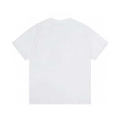 New embroidered round neck pure cotton loose T-shirt