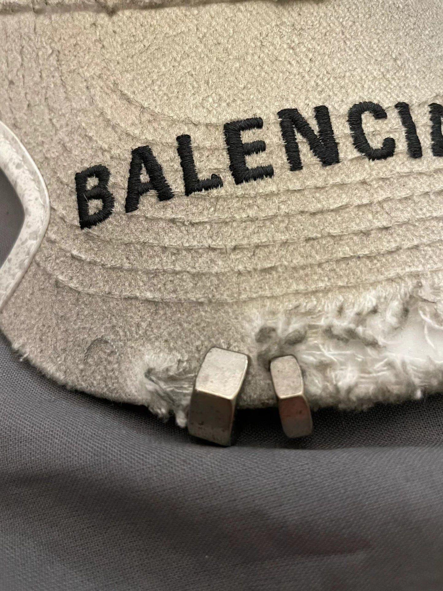 distressed hoop baseball cap