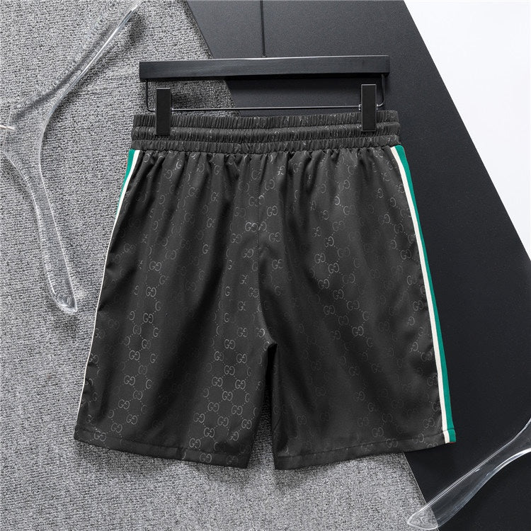 AS-Dark pattern side line shorts