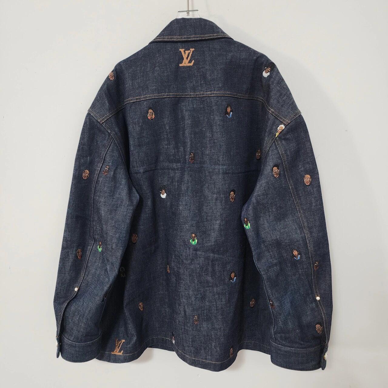 24fw denim jacket random pattern