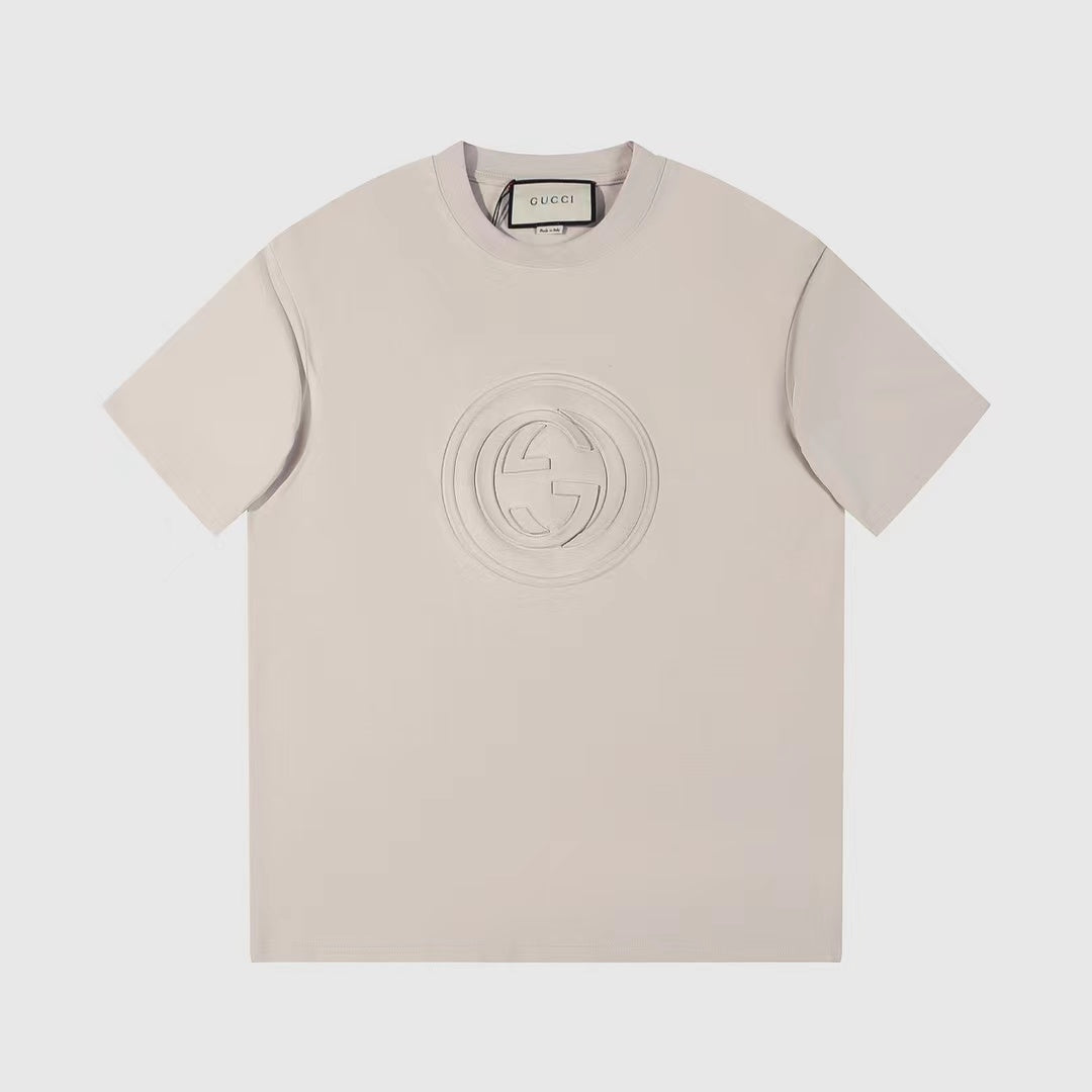 AS-Chest logo embossed T-shirt