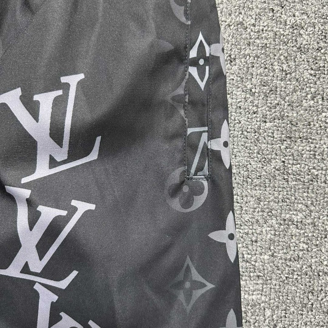 Logo printing all over three-dimensional printing five-point casual beach shorts