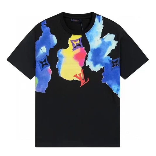 Cloud painting graphic T-shirt