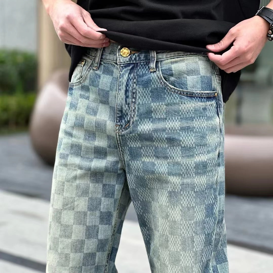 24SS printed jeans