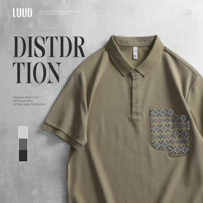 LUUD-Sticker pocket style short sleeve