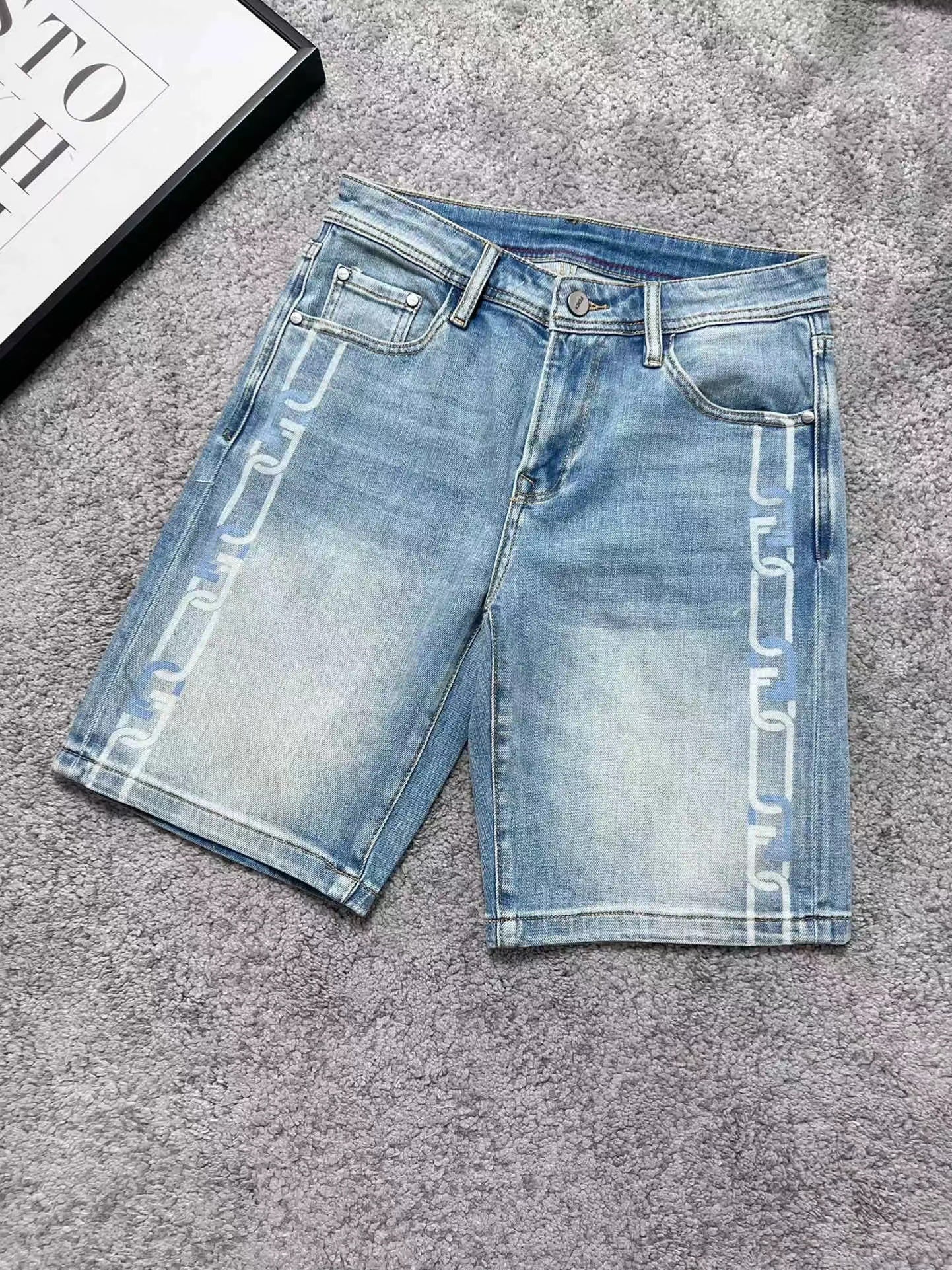 24ss F denim shorts