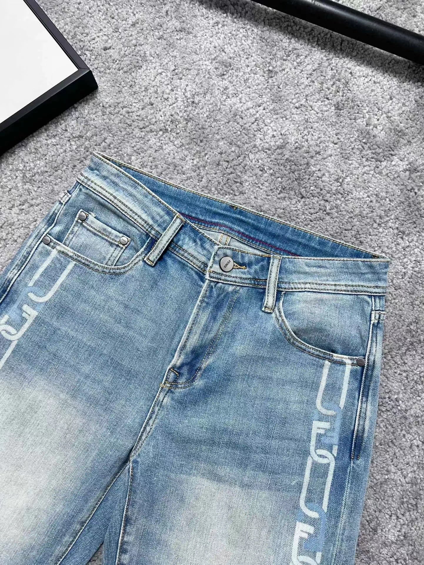 24ss F denim shorts