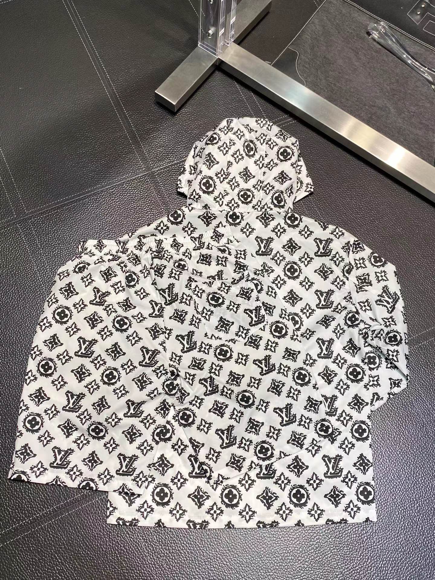 24ss Black all-over logo casual suit 1:1