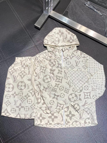 24ss Limited edition all-over logo casual suit 1:1