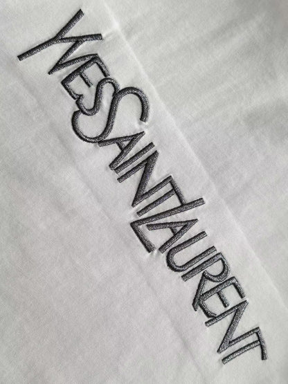 Family white letter T-shirt