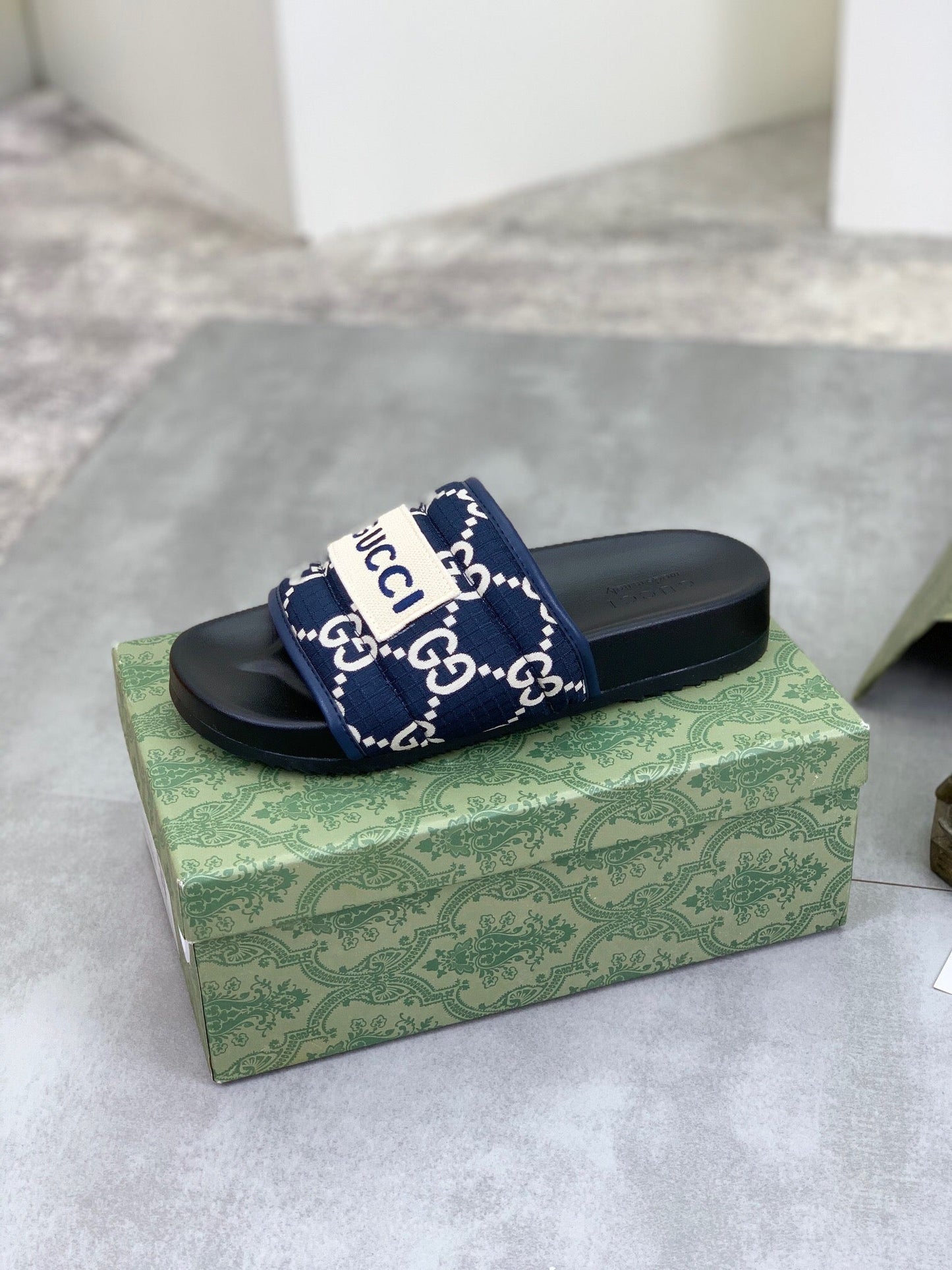 24SS GG logo thick-soled casual slippers