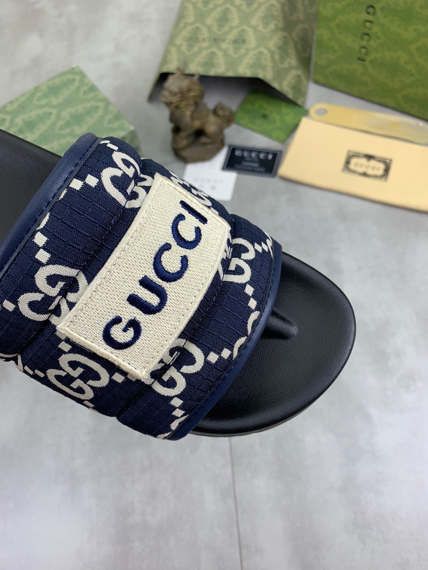 24SS GG logo thick-soled casual slippers