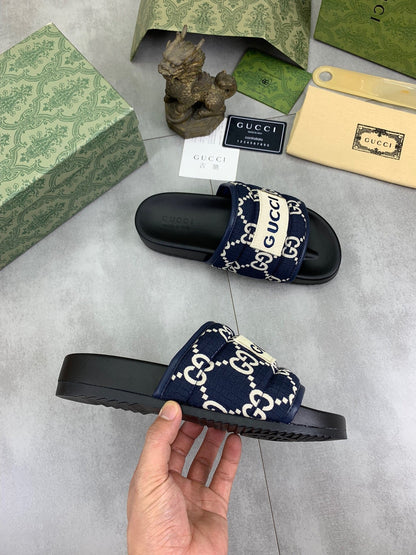 24SS GG logo thick-soled casual slippers