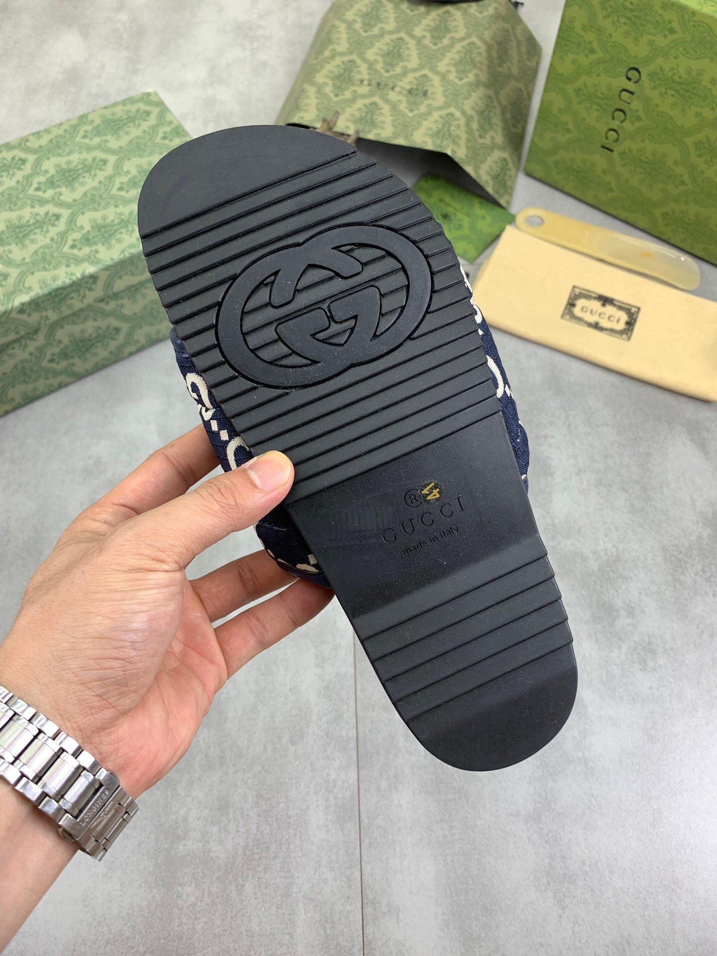 24SS GG logo thick-soled casual slippers