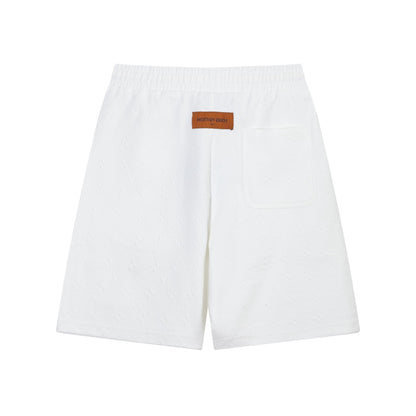 2024 Letter jacquard white short