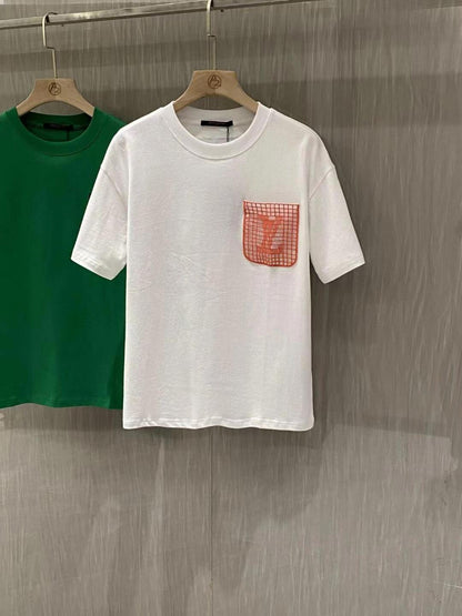 logo mesh pocket T-shirt