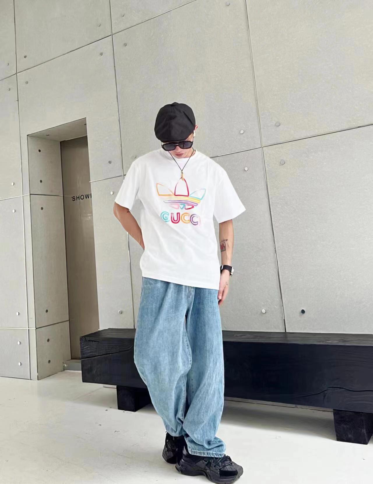 Joint letter print T-shirt