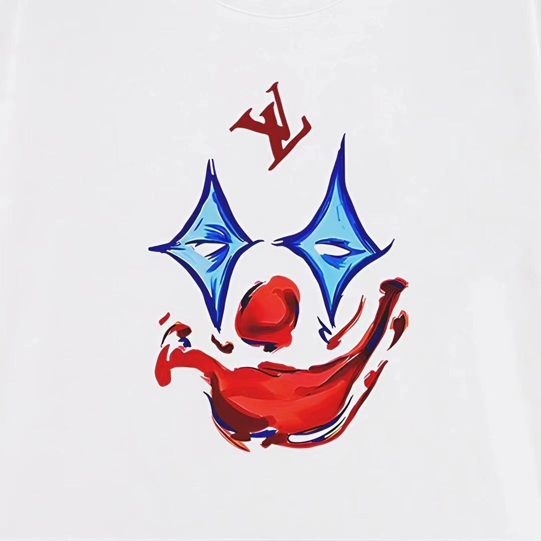 clown graphic cotton T-shirt