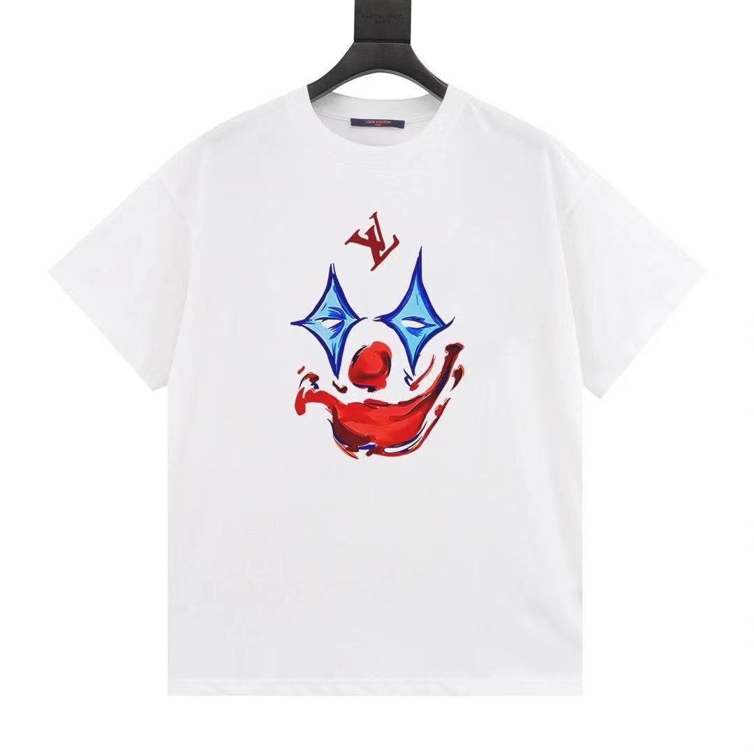 clown graphic cotton T-shirt