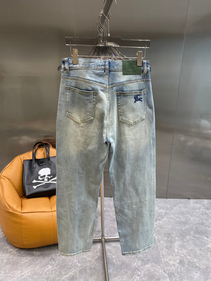 24SS Small floral light jeans