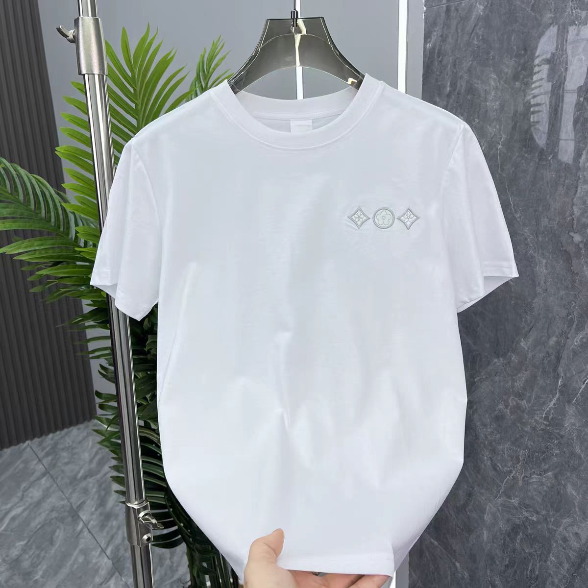 New Fashion Big Logo Printed Round Neck T-Shirt