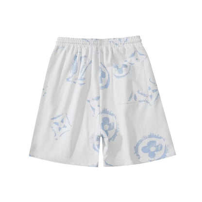 New digital printed terry shorts