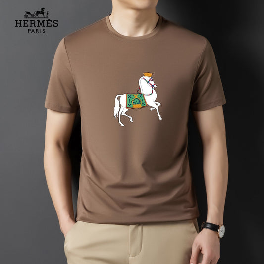 24SS horse print T-shirt