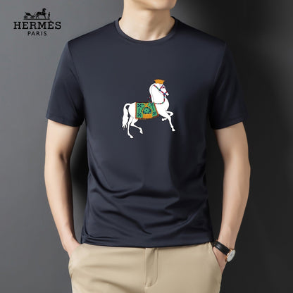 24SS horse print T-shirt