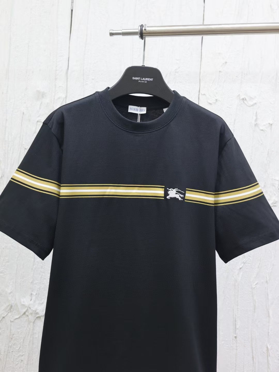 New woven striped T-shirt