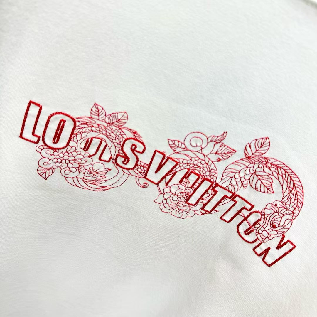 Newly launched embroidered couple T-shirt