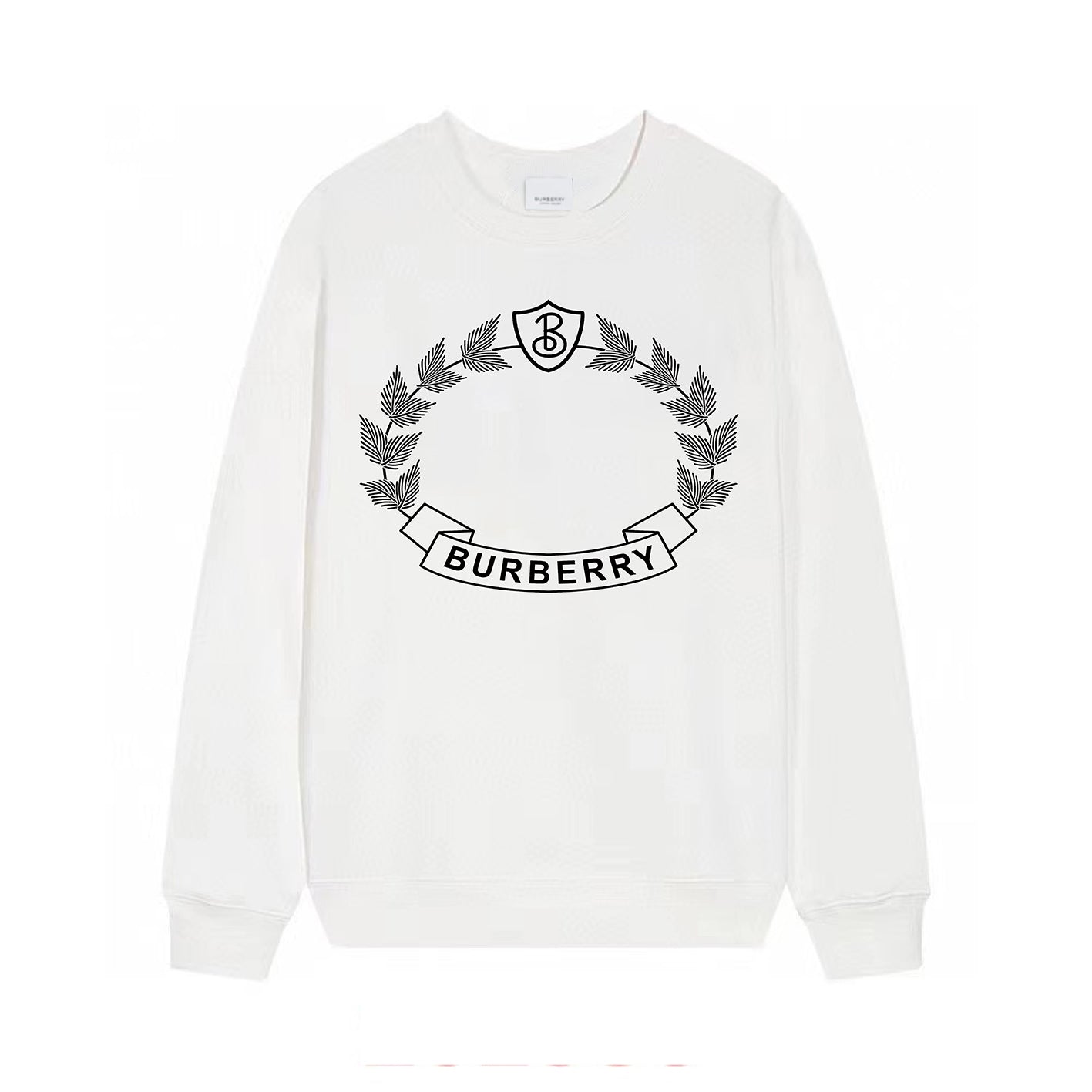 Oak Leaf Crest Print Sweatshirt