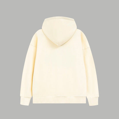 letter print hooded sweatshirt