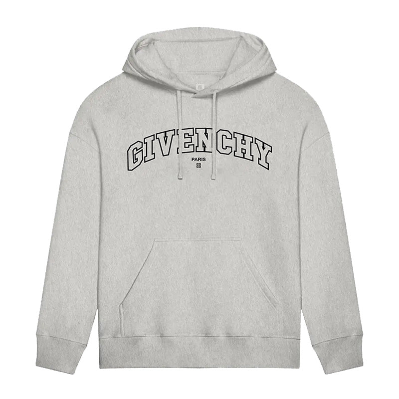 Hollow Classic Print Hoodie