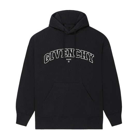 Hollow Classic Print Hoodie